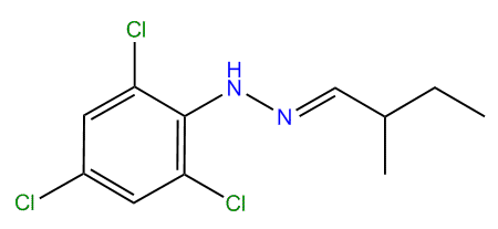 Butanal 2-methyl-2,4,6-trichlorophenylhydrazone